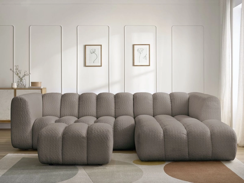 Ecksofa mit Hocker BOBOCHIC TALIA