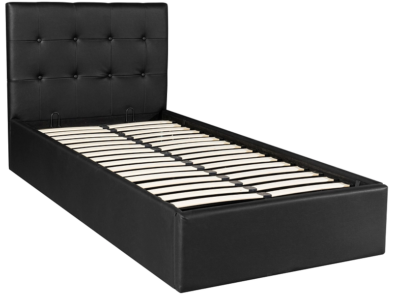 Letto contenitore ALIX 90x200cm nero