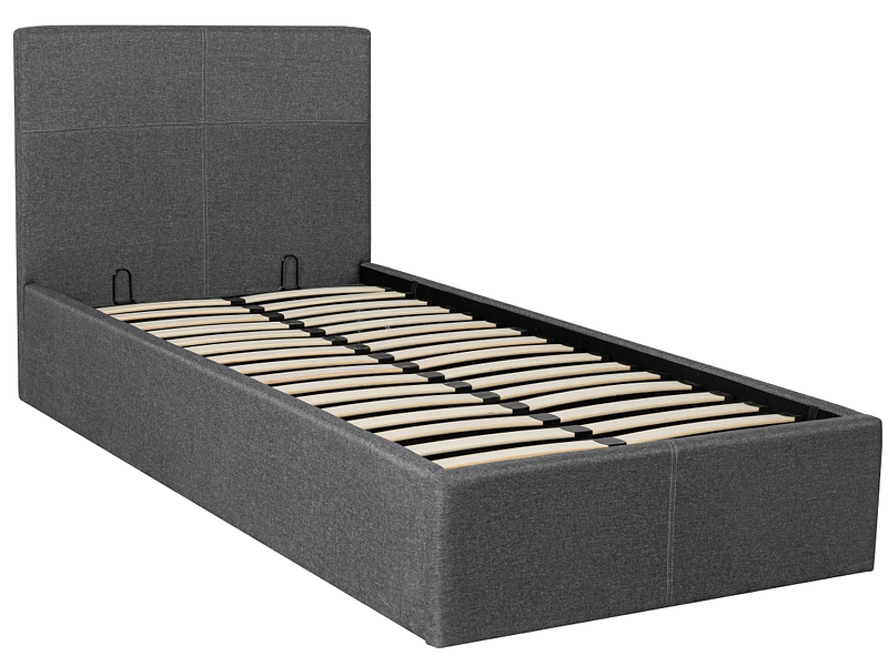 Letto contenitore ASLAN 90x200cm grigio