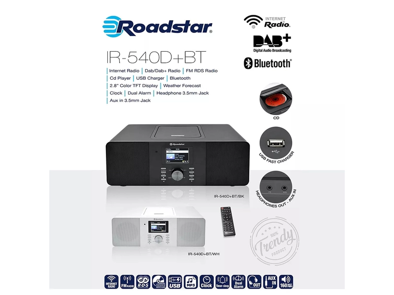 Radio ROADSTAR DAB+ / FM / Internet