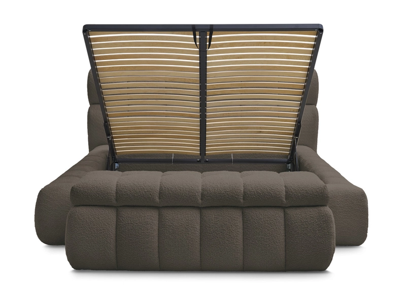 Letto contenitore con panca BOBOCHIC MONT-BLANC