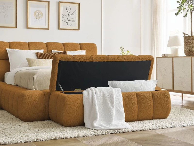 Letto contenitore con panca BOBOCHIC MONT-BLANC