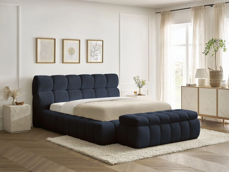 Letto contenitore con panca BOBOCHIC MONT-BLANC