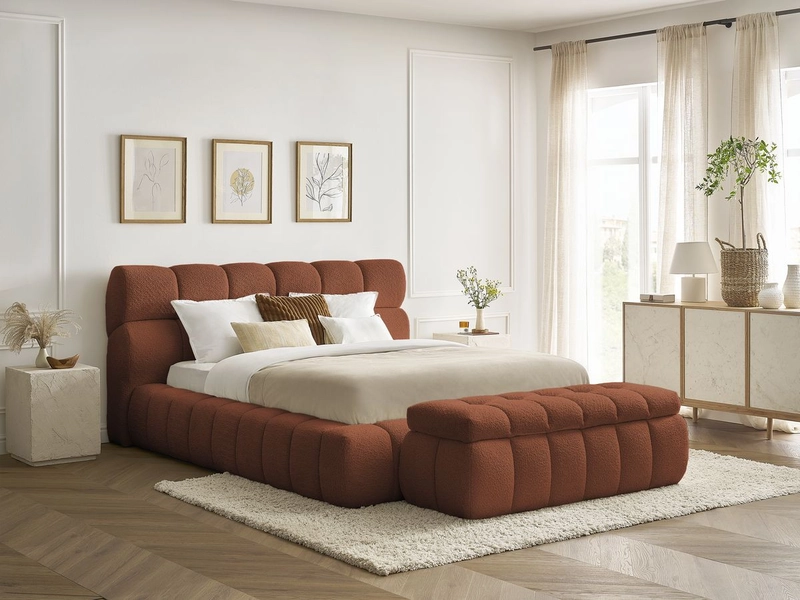 Letto contenitore con panca BOBOCHIC MONT-BLANC