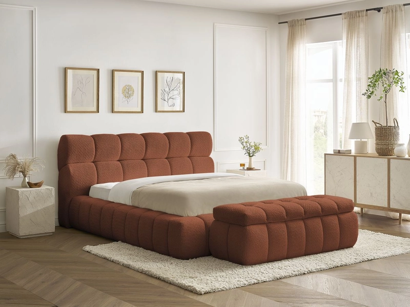 Letto contenitore con panca BOBOCHIC MONT-BLANC