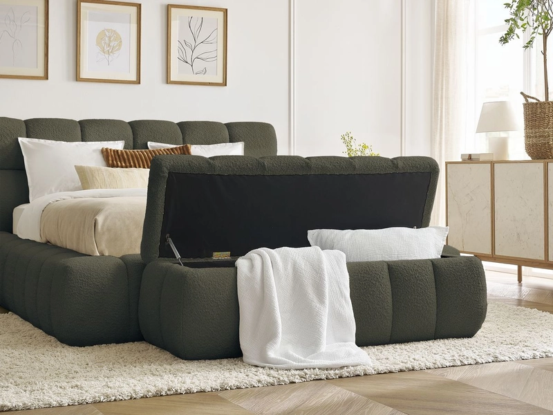 Letto contenitore con panca BOBOCHIC MONT-BLANC