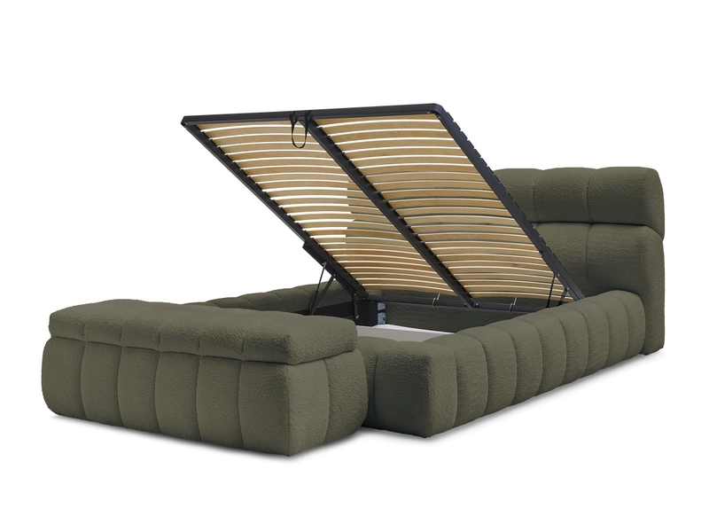 Letto contenitore con panca BOBOCHIC MONT-BLANC