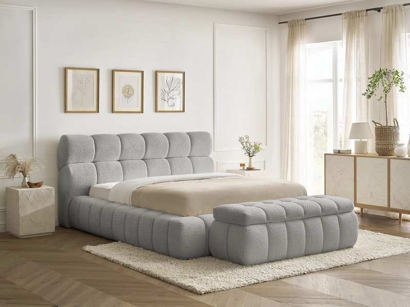 Letto contenitore con panca BOBOCHIC MONT-BLANC