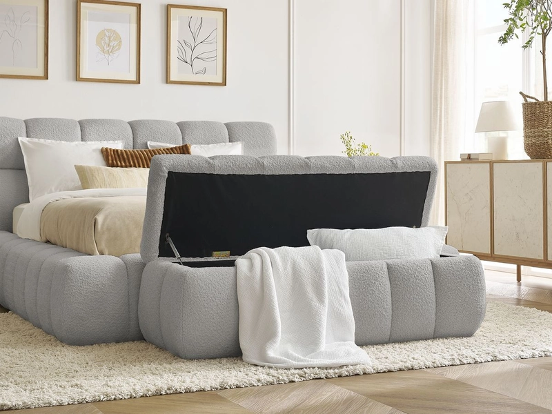 Letto contenitore con panca BOBOCHIC MONT-BLANC