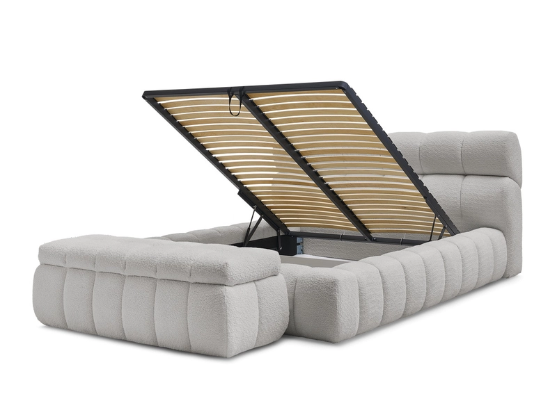 Letto contenitore con panca BOBOCHIC MONT-BLANC