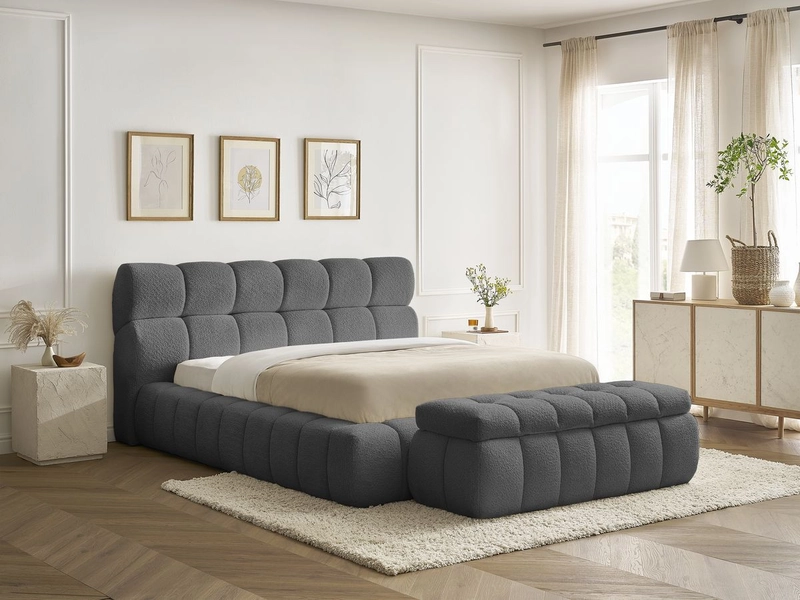 Letto contenitore con panca BOBOCHIC MONT-BLANC