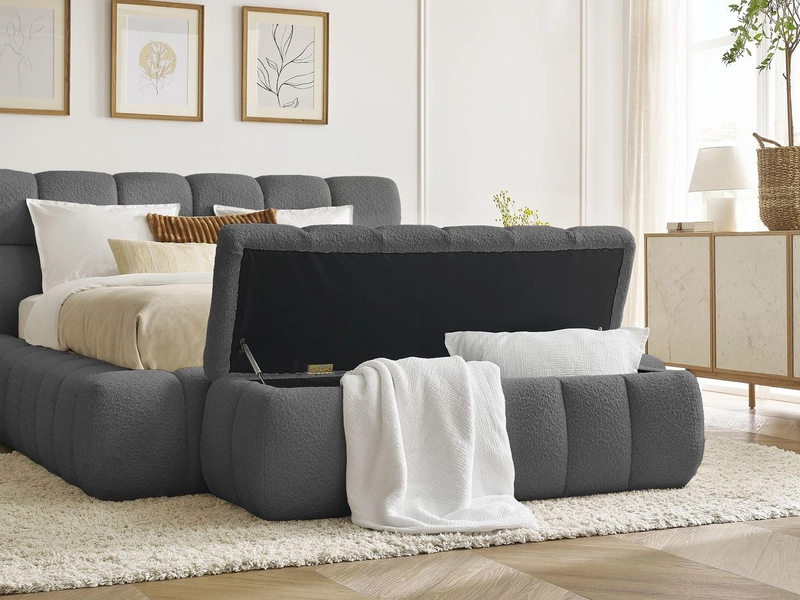 Letto contenitore con panca BOBOCHIC MONT-BLANC