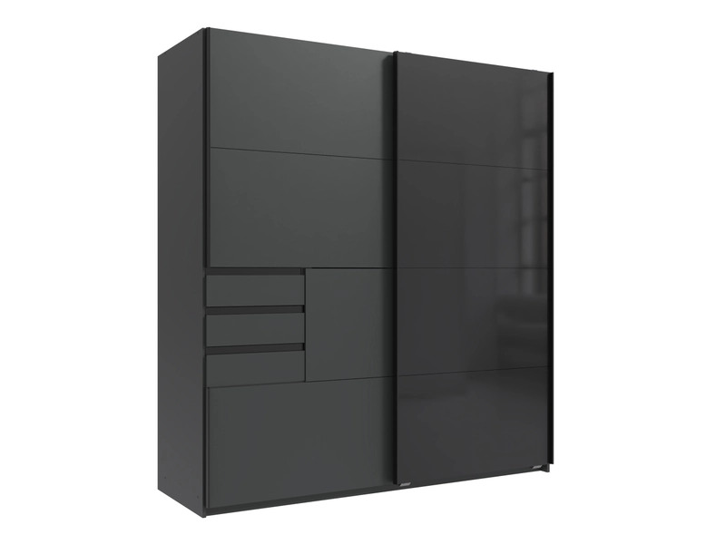 Armoire portes coulissantes EDMONTON graphite