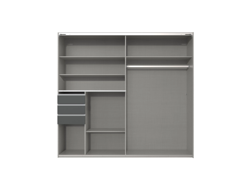 Armoire portes coulissantes EDMONTON graphite