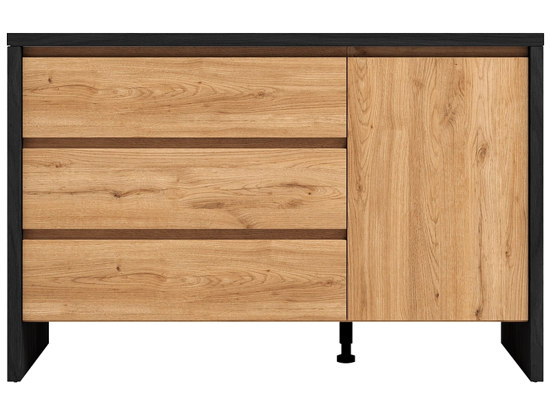 Commode MARCKERIC DAVIS 1 porte 3 tiroirs