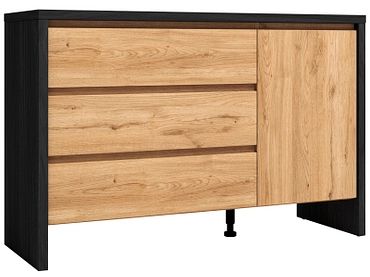 Commode MARCKERIC DAVIS 1 porte 3 tiroirs