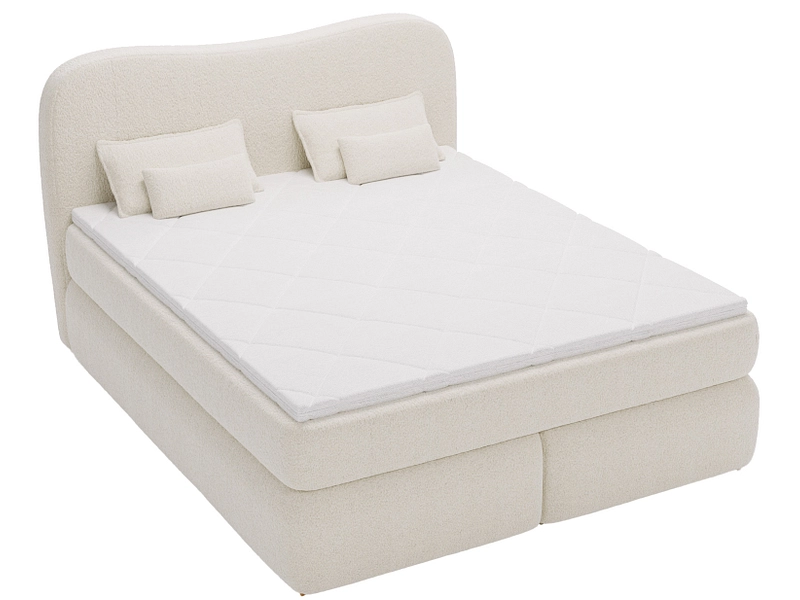 Boxspringbett CHLOE beige