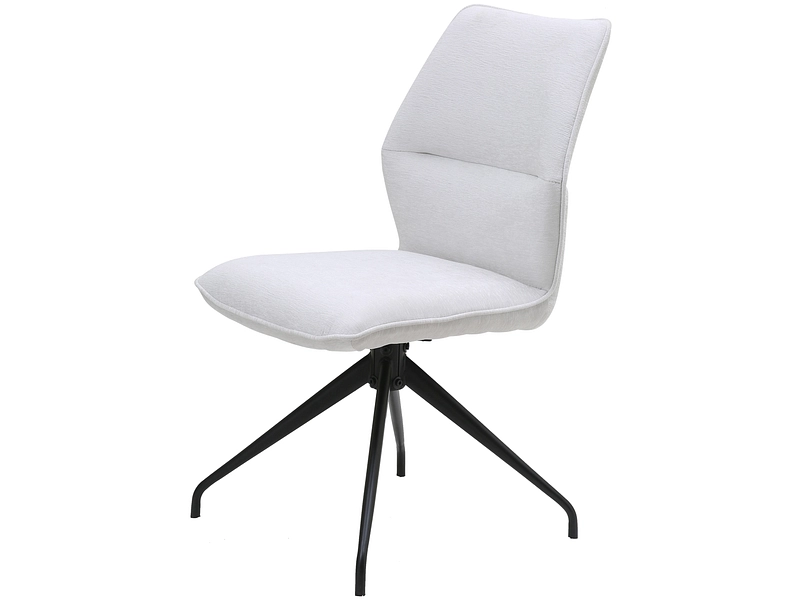 Sedia JULES tessuto bianco sporco