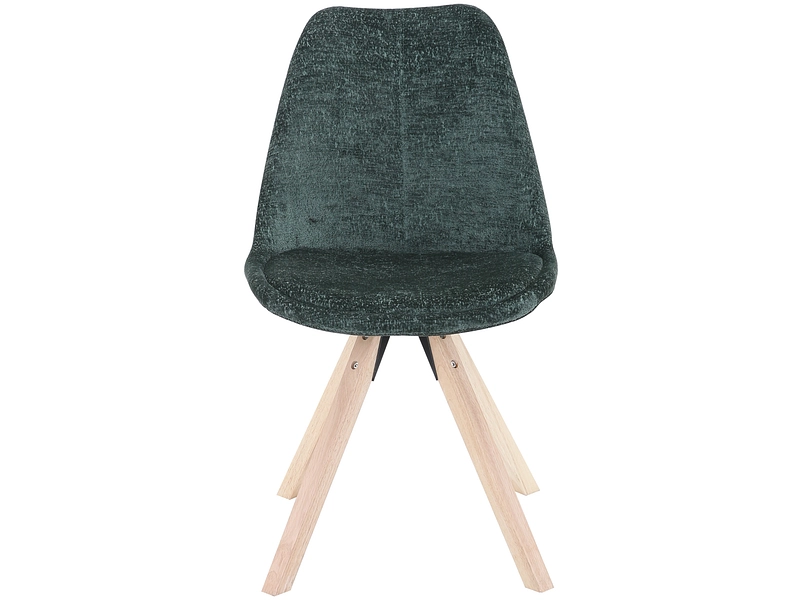 Sedia SHINY tessuto verde