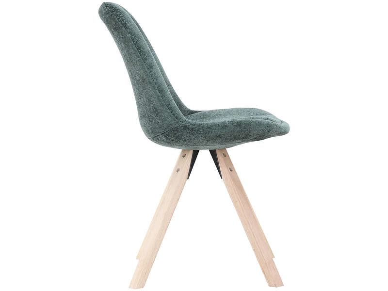 Sedia SHINY tessuto verde