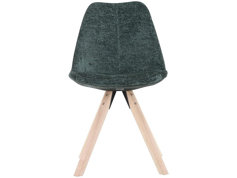 Sedia SHINY tessuto verde