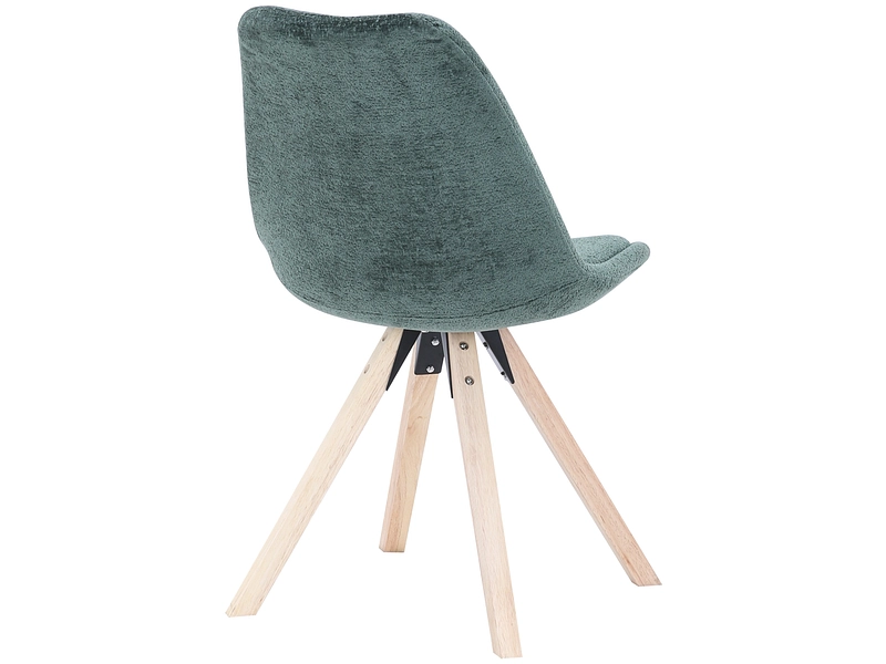 Sedia SHINY tessuto verde