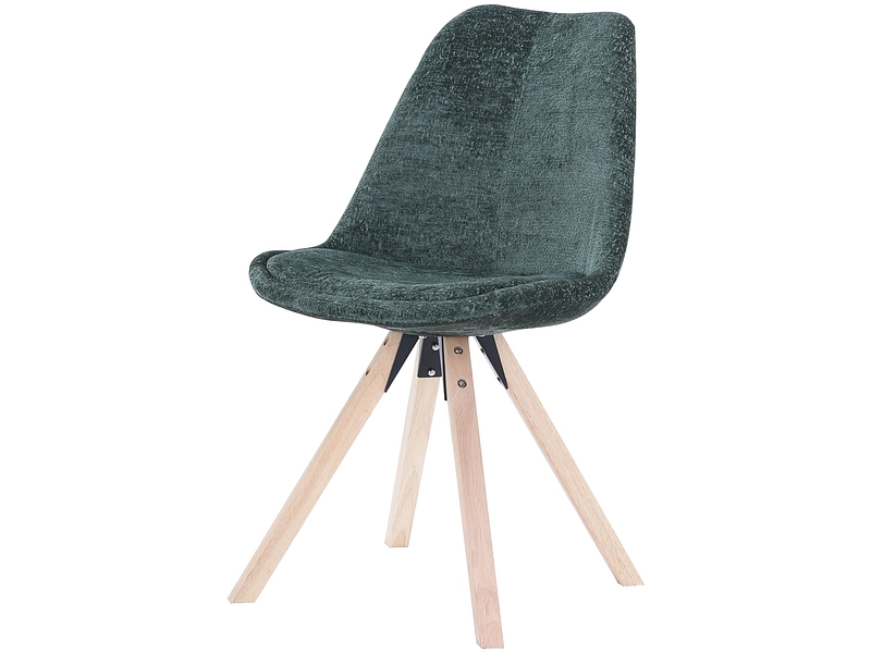 Sedia SHINY tessuto verde