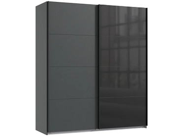 Armoire portes coulissantes MIDNIGHT graphite