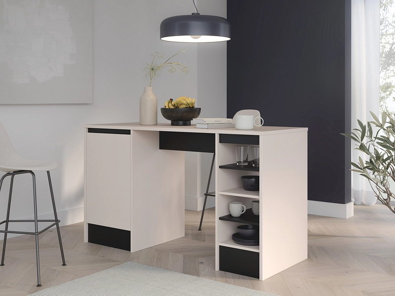 Îlot central VODOL panneau de particules beige