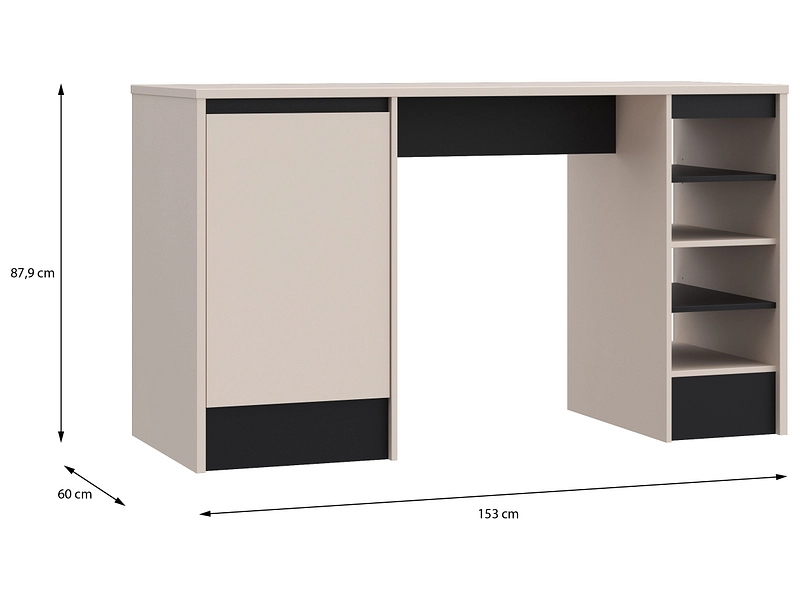 Îlot central VODOL panneau de particules beige