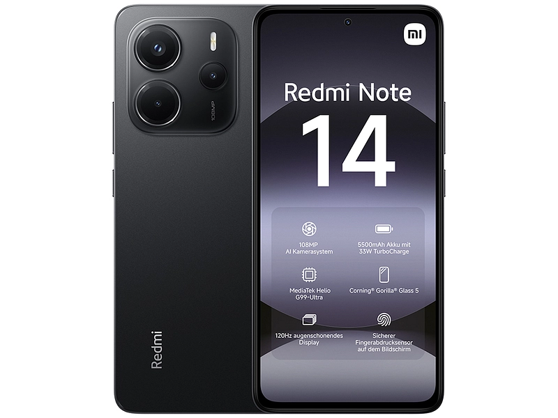 XIAOMI Redmi Note 14 noir 128GB 4G