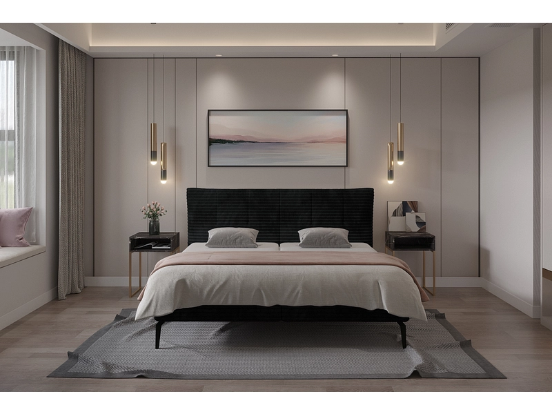 Boxspringbett MARTINA schwarz