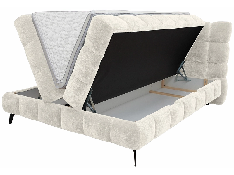 Boxspringbett BUBBLE beige
