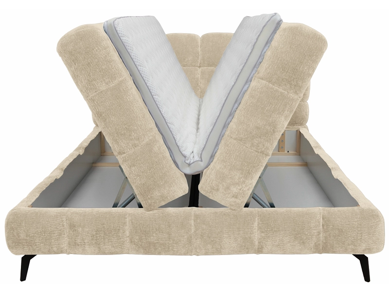 Boxspring BUBBLE beige foncé