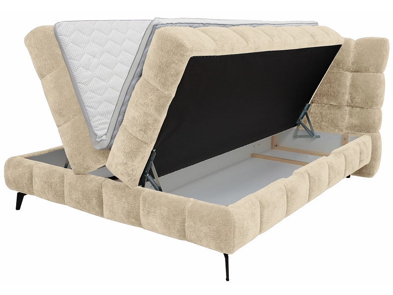 Boxspring BUBBLE beige foncé