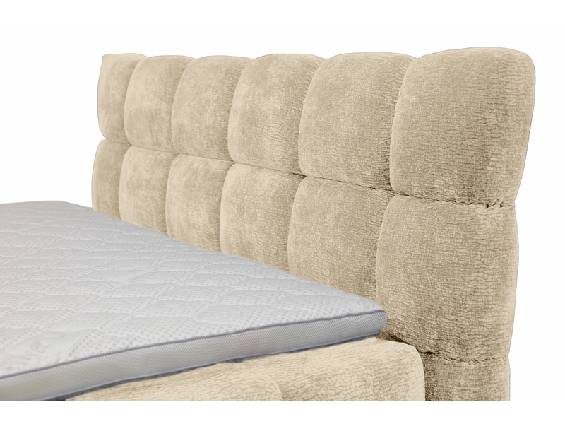 Boxspring BUBBLE beige foncé