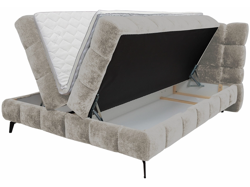 Boxspringbett BUBBLE hellgrau
