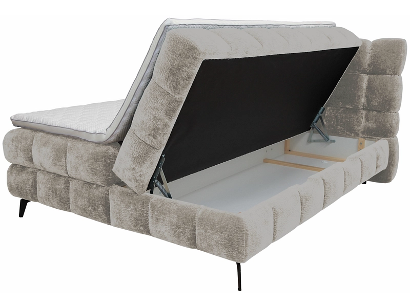 Boxspringbett BUBBLE hellgrau