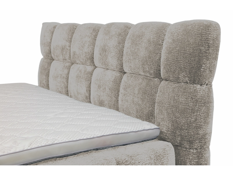 Boxspringbett BUBBLE hellgrau