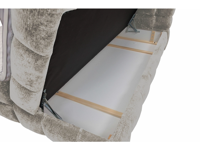Boxspringbett BUBBLE hellgrau