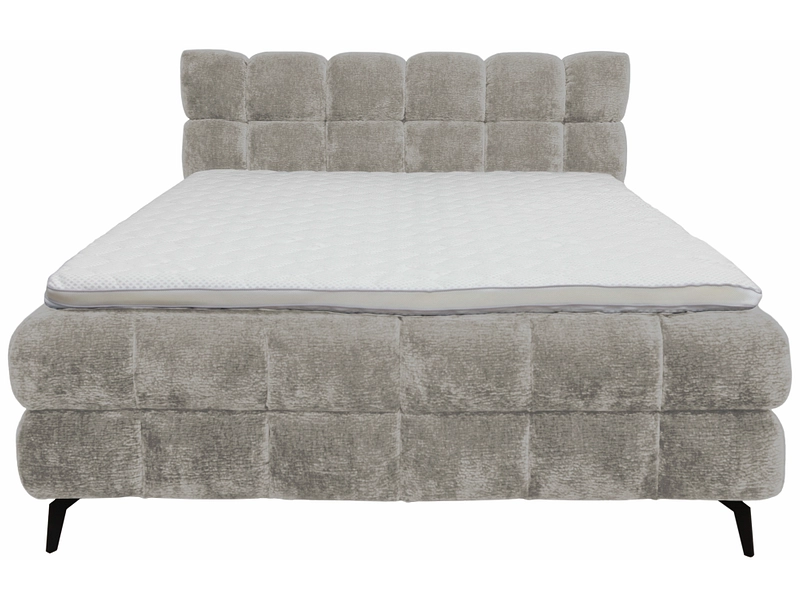Boxspringbett BUBBLE hellgrau