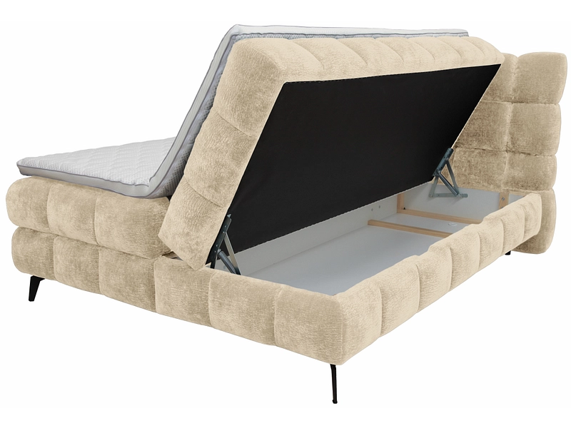 Boxspring BUBBLE beige scuro