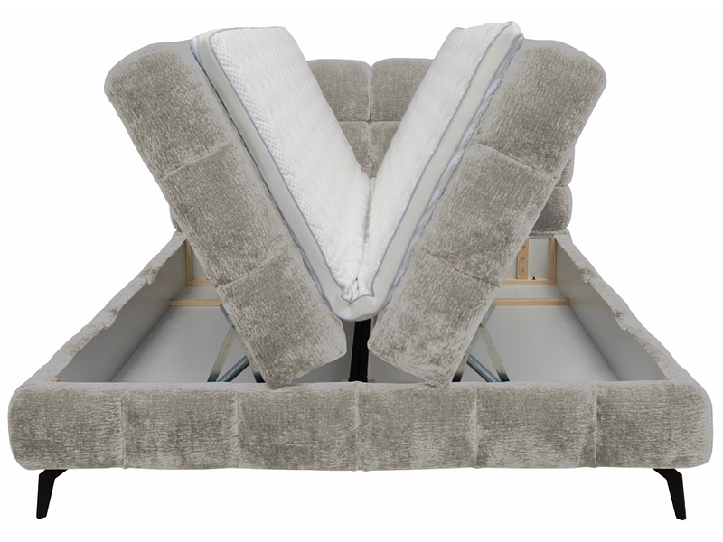 Boxspringbett BUBBLE hellgrau