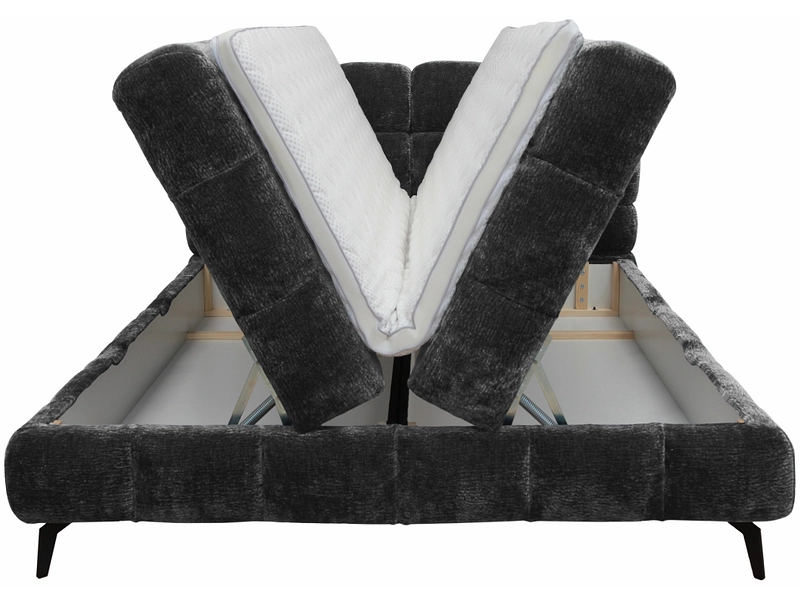 Boxspringbett BUBBLE grau anthrazit
