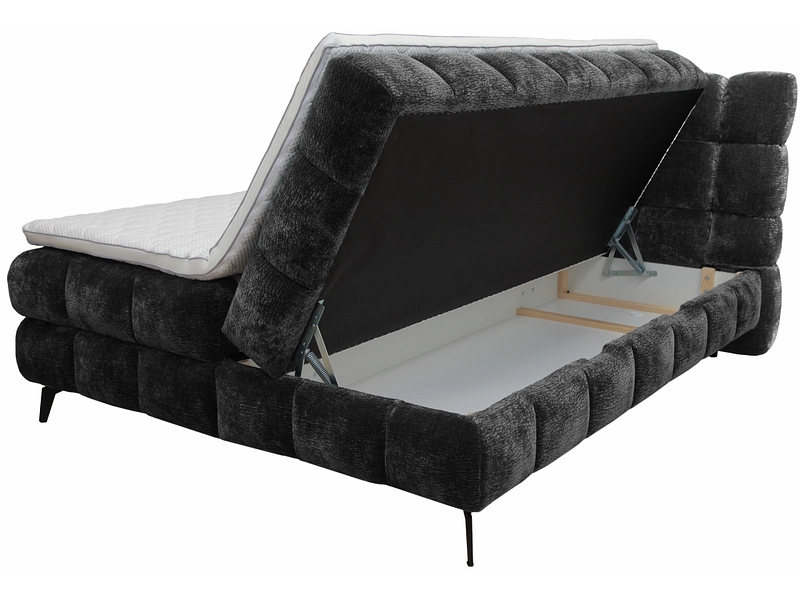 Boxspringbett BUBBLE grau anthrazit