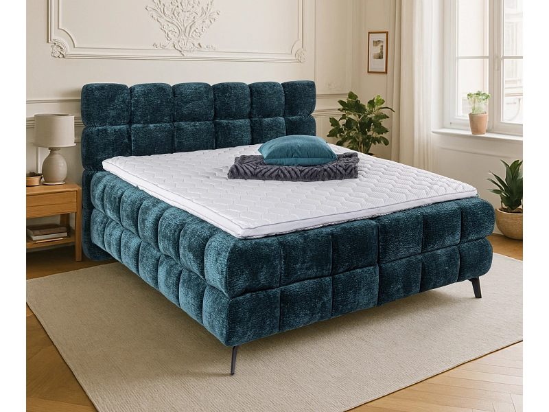 Boxspringbett BUBBLE petrol