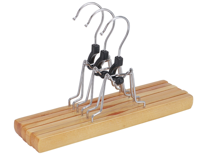 Set de 3 cintres PORTELIA Bois naturel