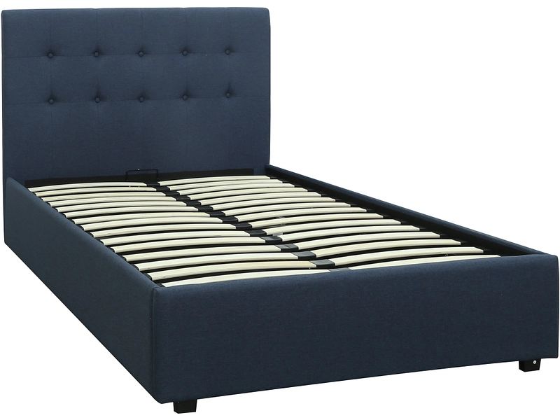 Letto contenitore LASER 120x200cm blu scuro