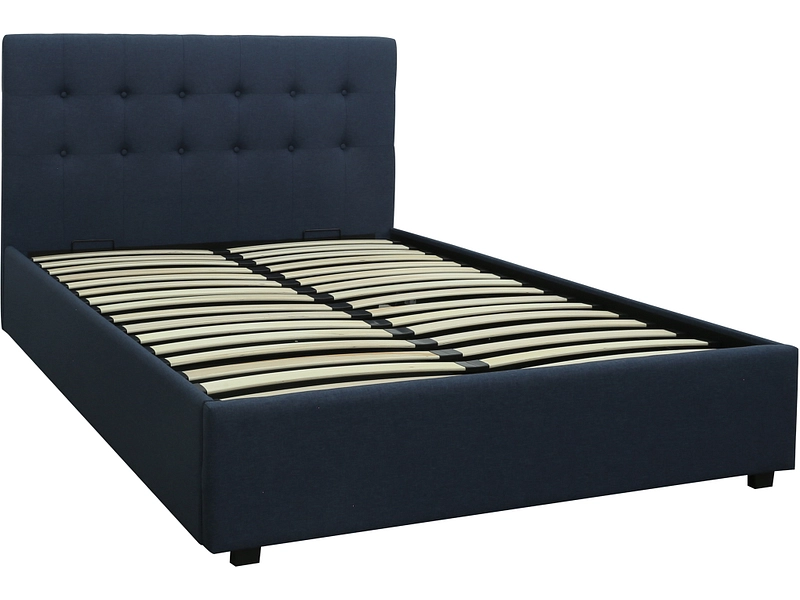 Letto contenitore LASER 140x200cm blu scuro