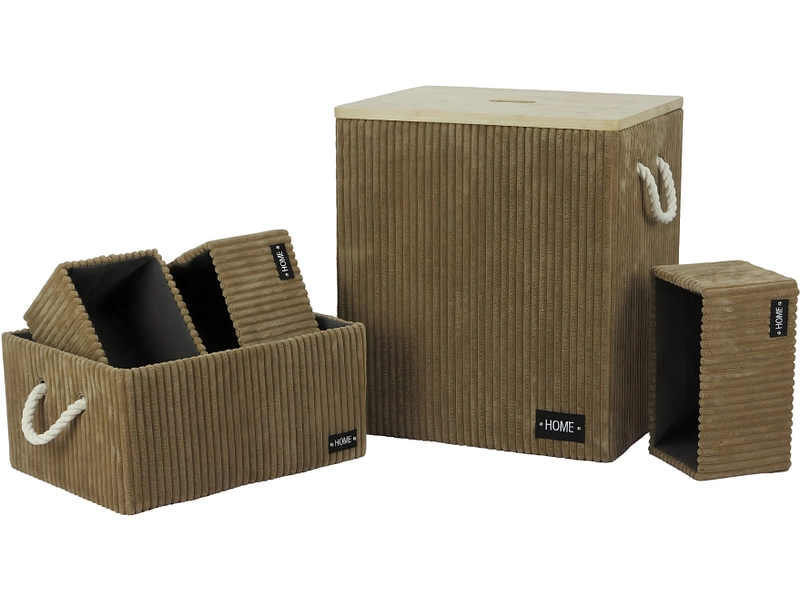 Panier de rangement HUNDER brun